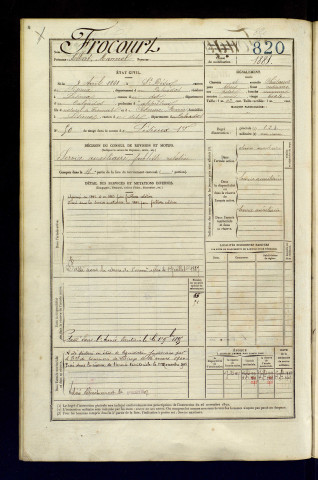 Frocourt, Albert Manuel