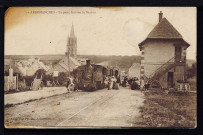 La gare, arrivée du train de Bayeux (n°79)