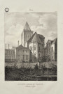 5 - Caen. Ancienne abbaye Sainte-Trinité. Chevet de l'église. Pl. VI . Par Jolimont, Théodore Basset de