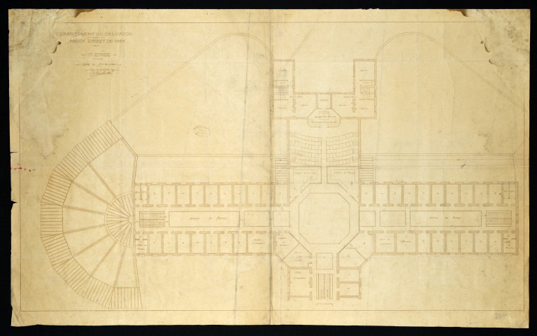 Plan d'une partie du 1er étage