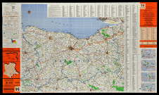 Carte du département du Calvados. Editions Ponchet