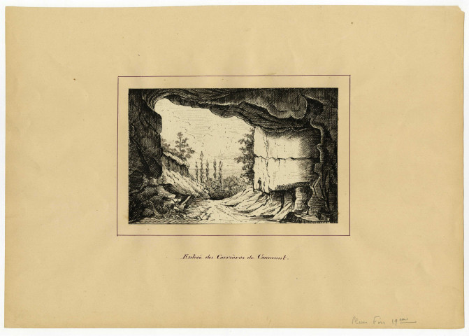 Caumont-L'Eventé, "Entrée des carrières de Caumont" (ardoisières)