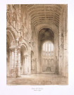 Mont-St-Michel : intérieur de l'église. Par G. Bouet