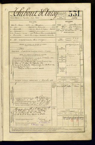 Thibout d'Anisy, Alphonse Napoléon Emile