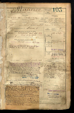 Maurice, Gaston Ernest André