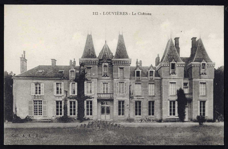 Louvières : Château de Gruchy (n°1 à 3) Kiosque du Marquis de Pierres (n°4 à 5)