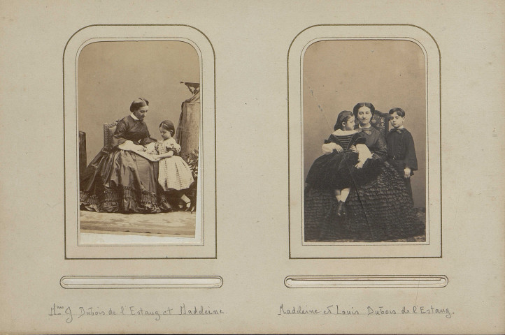 Madame Gustave de l'Estang et Madeleine (1 photographie)