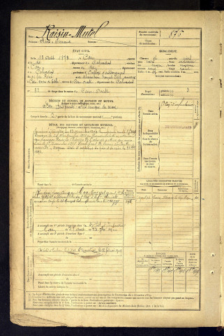 Raisin Mutel, René Fernand