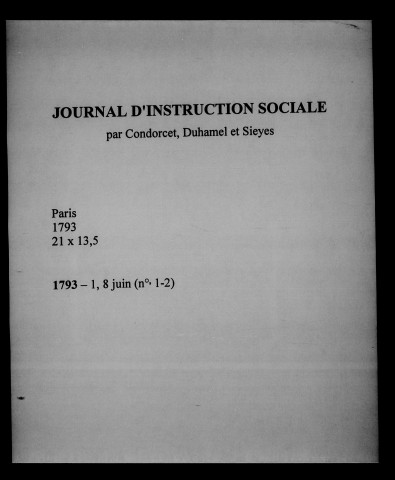 Journal d'instruction sociale