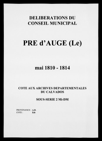 Mai 1810-1814