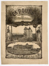 Dessin d'une villa, de l'ancien Grand hôtel et de l'ancien casino de Cabourg, par Alfred Coulon (ou quelqu'un de son entourage)