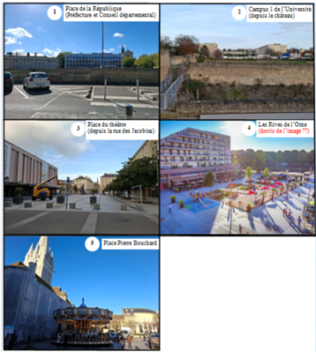 Autre ensemble de photographies de Caen, de nos jours.