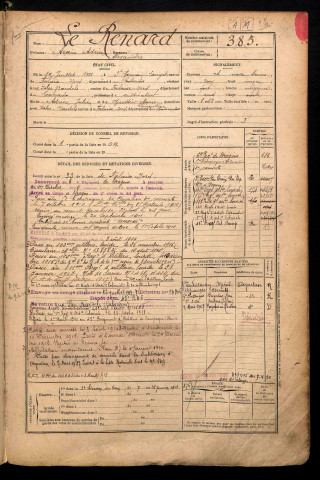 Le Renard, Arsène Adrien Alexandre