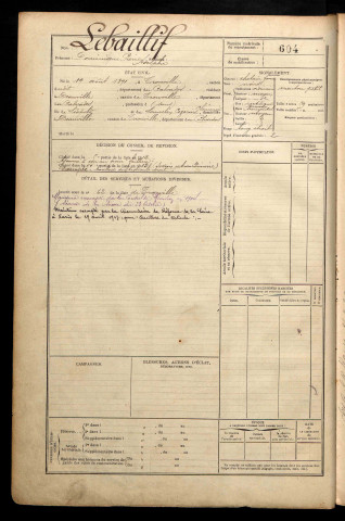 Lebaillif, Dominique Pierre Adolphe