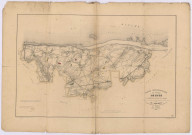 Carte topographique du canton de Ryes par Simon, géomètre en chef du cadastre