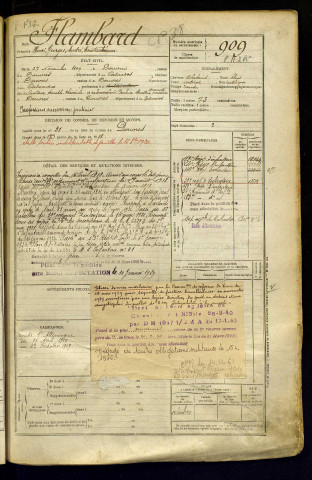 Flambard , Henri Georges André Constantin