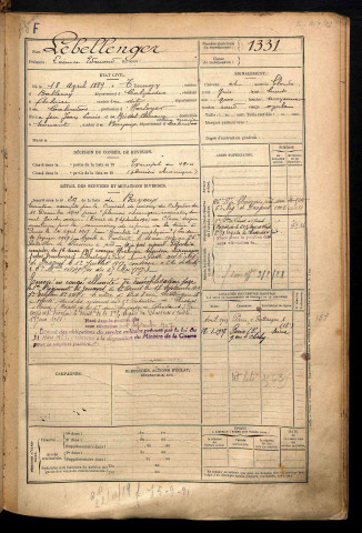 Lebellenger, Léonce Edmond