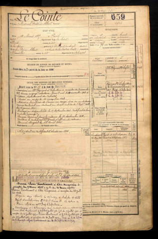 Le Cointe, Marcel Frédéric Albert