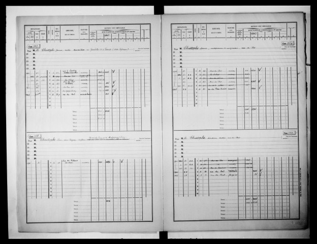matrice cadastrale des propriétés bâties, 1911-1952, 2e vol. (cases 521-815)