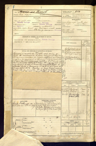 Marie dit Harel, Louis Auguste