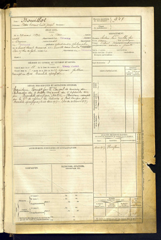 Bouillot, Aimé Edmond Emile Joseph