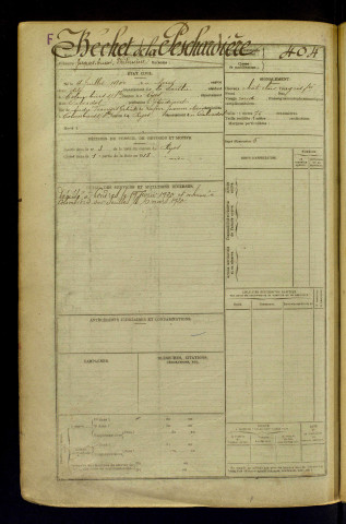 Béchet de la Peschardière, Jacques Ernest Philomène