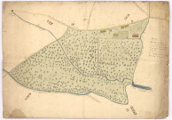 Plan du marais de l'Ancre entre Criqueville et Angerville