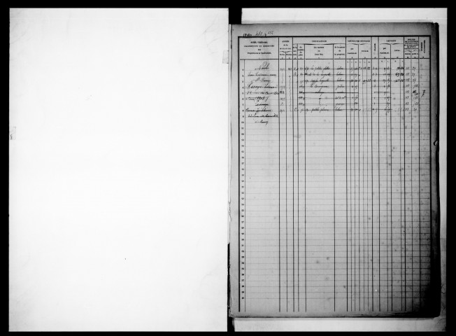matrice cadastrale des propriétés foncières (bâties et non bâties), 1822-1913, 2e vol. (folios 480-656)