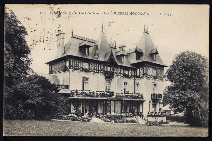 Monceaux-en-Bessin : Château et son parc (les éguerres-Monceaux) (n°1 à 5)