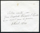 Papiers personnels de Jean-Baptiste Olivier, Octave Olivier et Roland Olivier