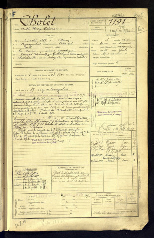 Cholet, André Henry Alphonse