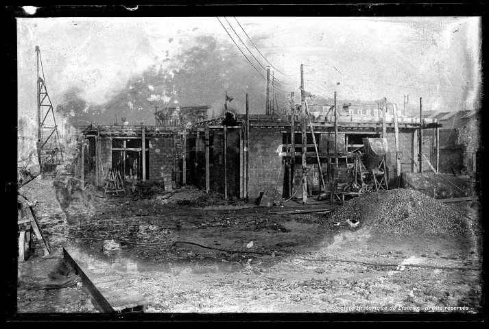 Construction de l'atelier de la future imprimerie Loiseleur (photo n°885)