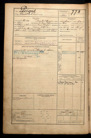 Peigné, Alexandre Emile Louis