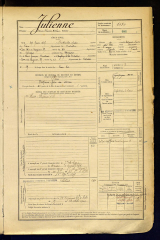 Julienne, Oscar Charles Arthur