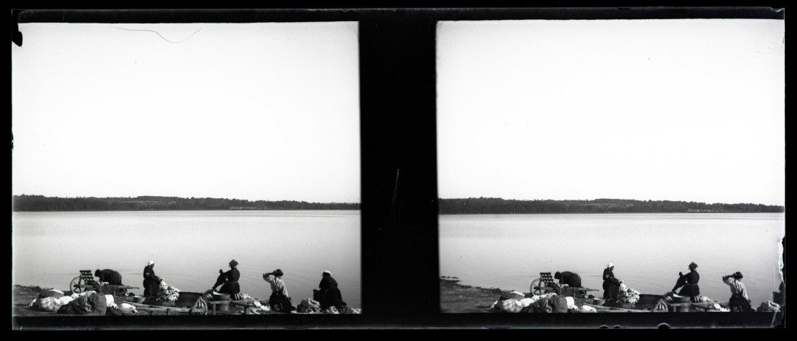 Ploërmel : église, gisants, lavandières, travaux agricoles