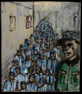 Colonne de déportés sous l'œil d'un SS (dessin n°47)