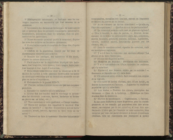 Monographies communales (fin XIXe siècle)
