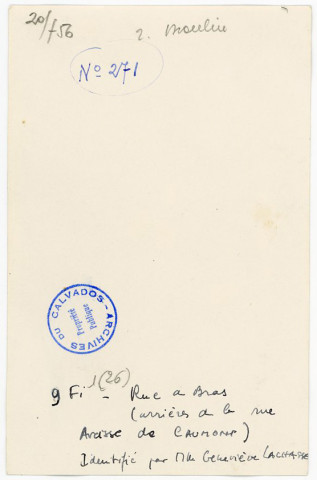 26 - immeubles rue de Bras (arrière de la rue Arcisse de Caumont)