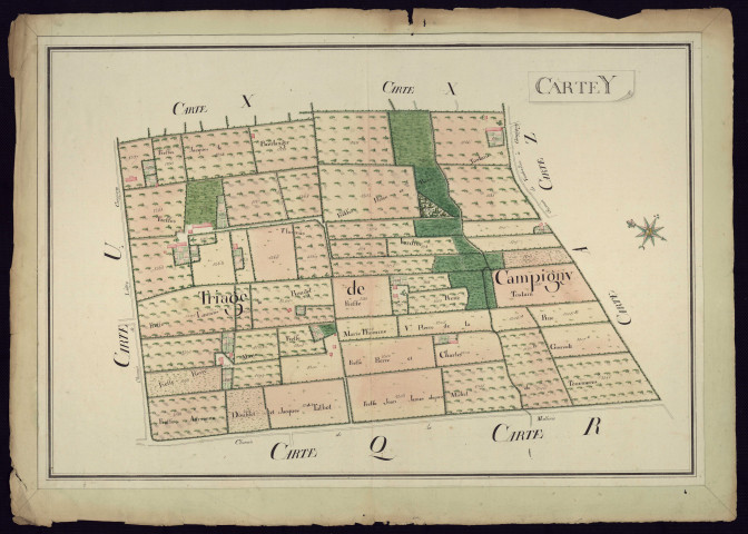 "Carte Y : Triage de Campigny" (plans n° 41 et 42)