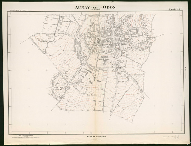 Plans topographiques groupement de communes de Aunay-sur-Odon