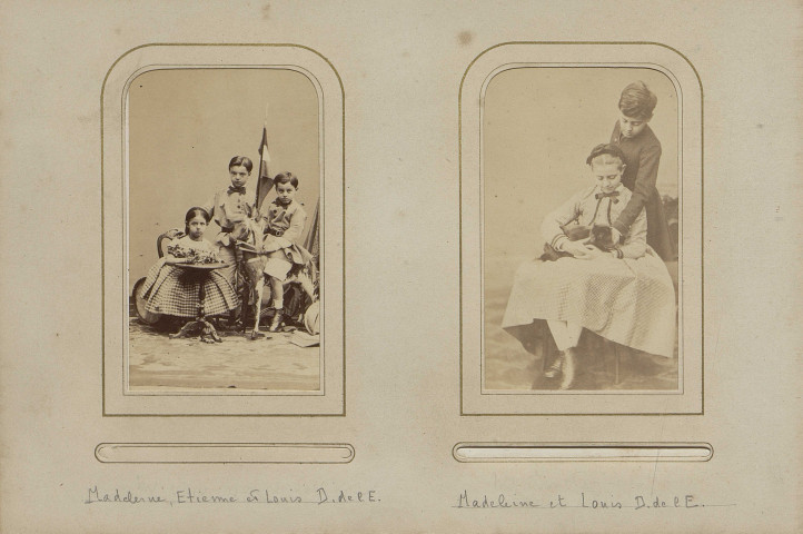 Madeleine, Etienne et Louis Dubois de l'Estang (1 photographie)