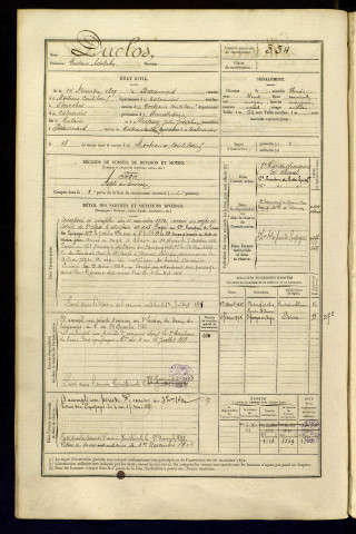 Duclos, Gustave Adolphe