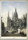 14 - Bayeux. Vue de la cathédrale. Par Adolphe Maugendre