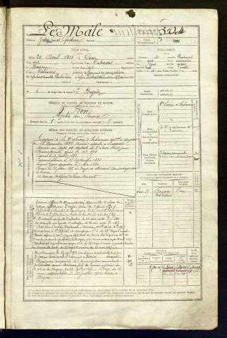 Le Mâle, Jules Louis Gustave