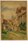 "Anciennes maisons rue Paul Banaston", Lisieux, par A. Morin