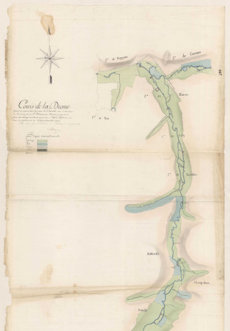 La Drome. Cours de la Drome