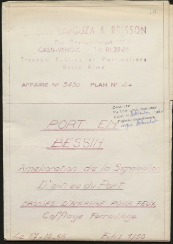 Construction de deux supports de feux