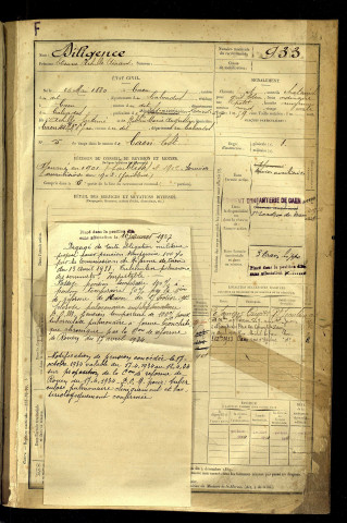 Diligence, Etienne Achille Arnaud