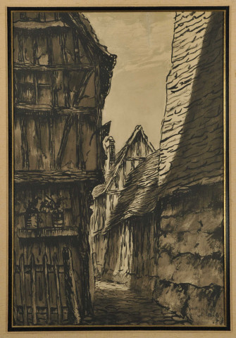 "Lisieux, vieille maison", par Jean-Charles Contel (Leconte, Jean-Charles dit)