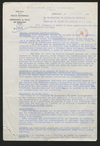 Novembre (?) et décembre